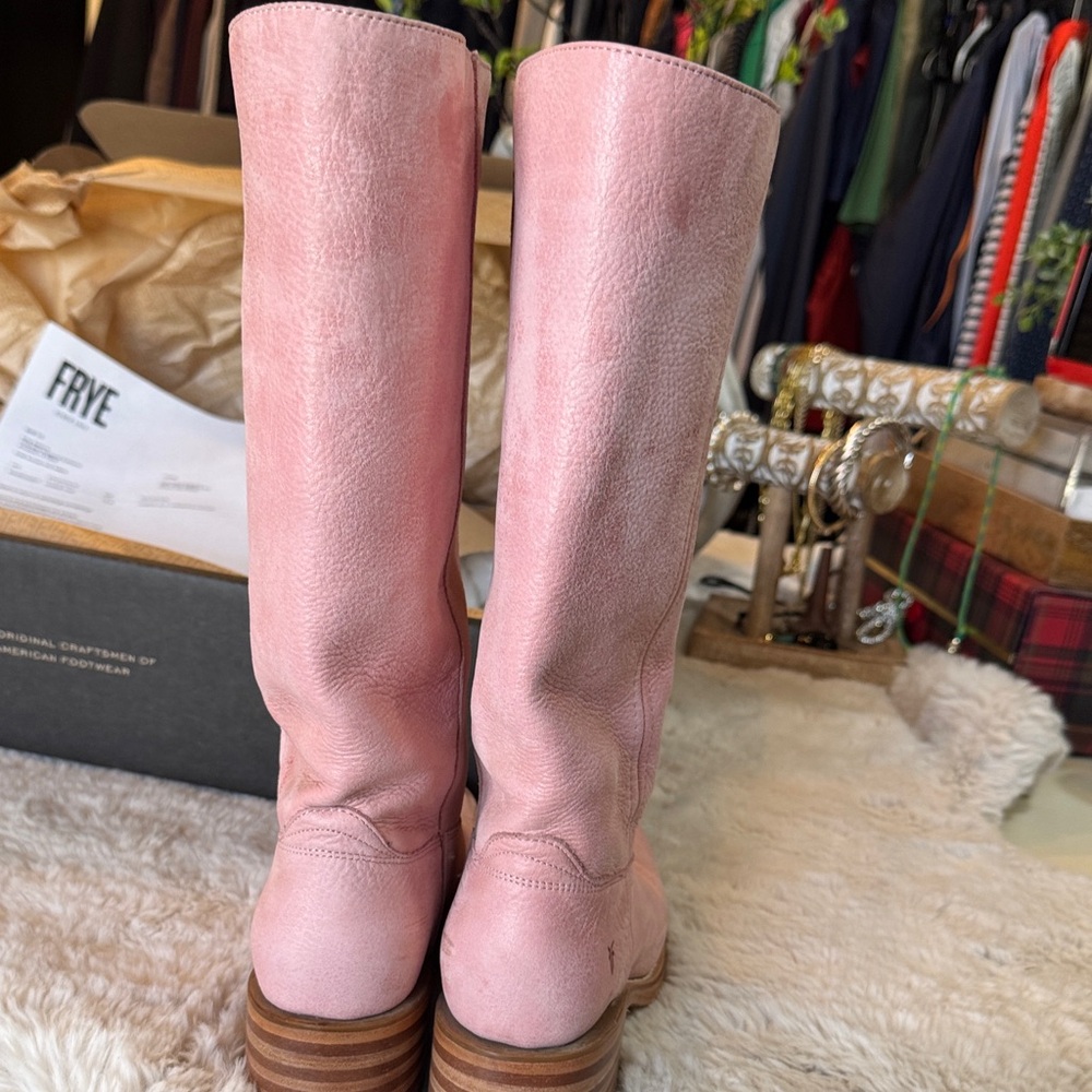 Frye Women's Pink Campus 14L Hardrock Leather 7.5 - Picture 6 of 16